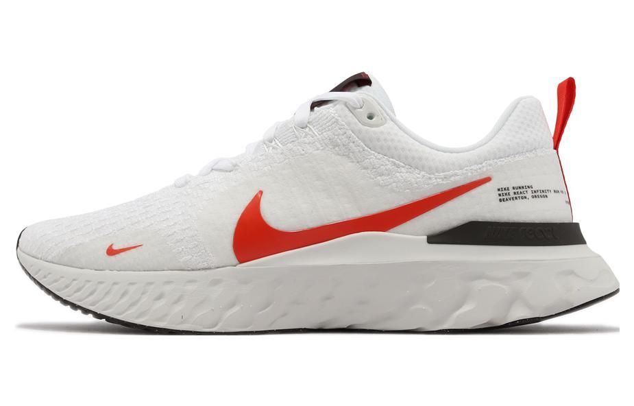 Nike React Infinity Run Flyknit 3 White Light Crimson