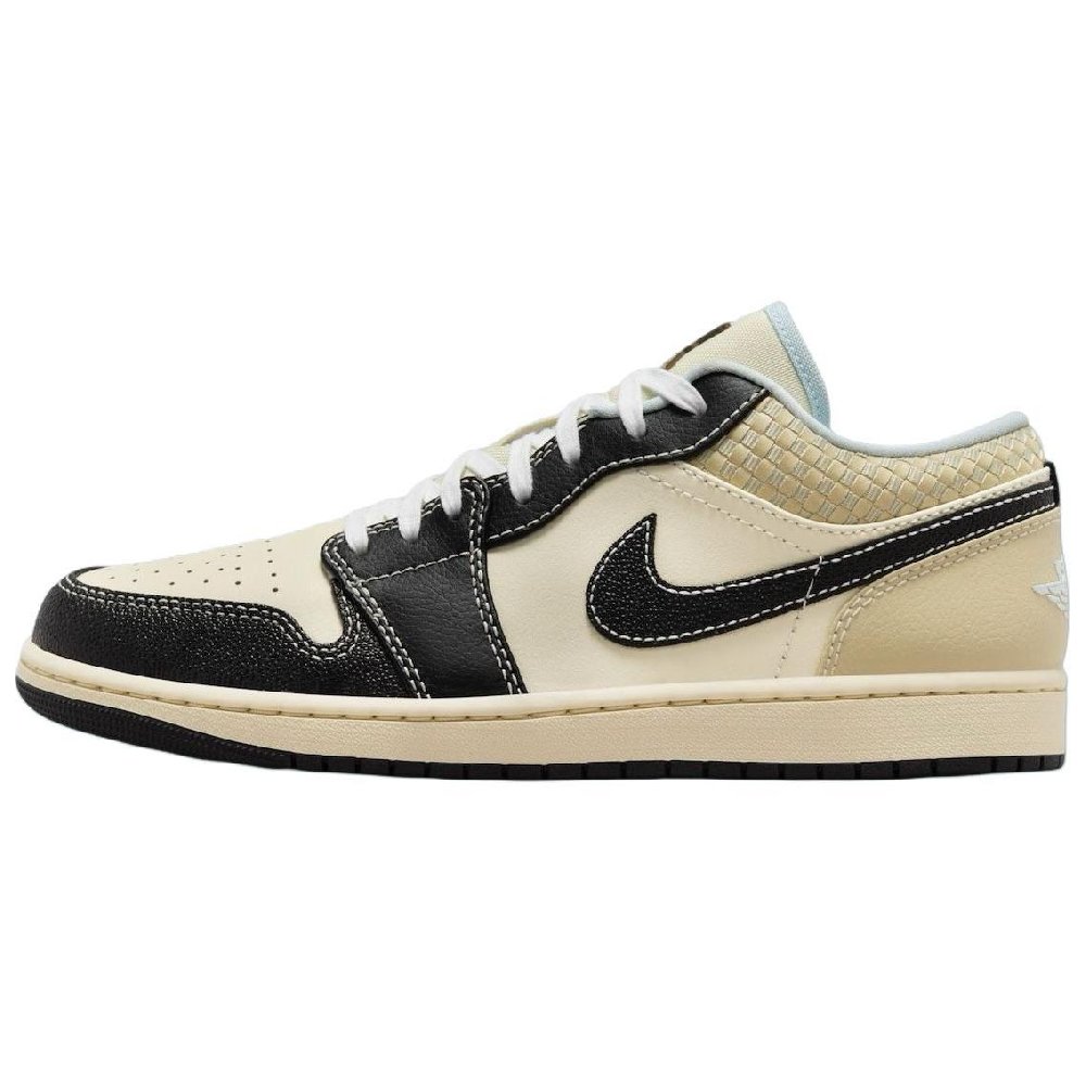 JORDAN 1 Low Se Coconut Milk Black Muslin