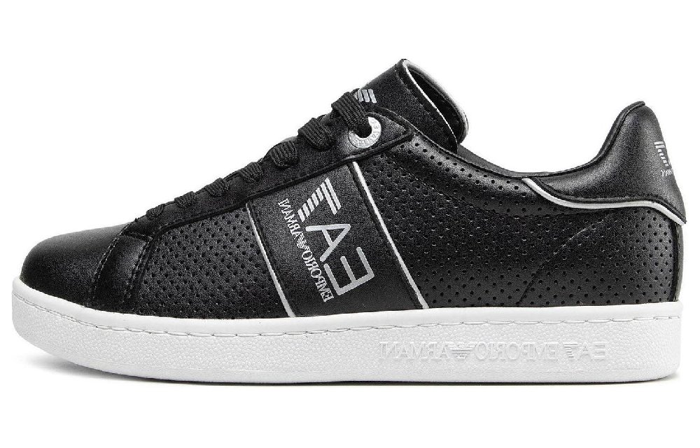 EMPORIO ARMANI EA7 Low Top Skateboard Shoes Men's Black