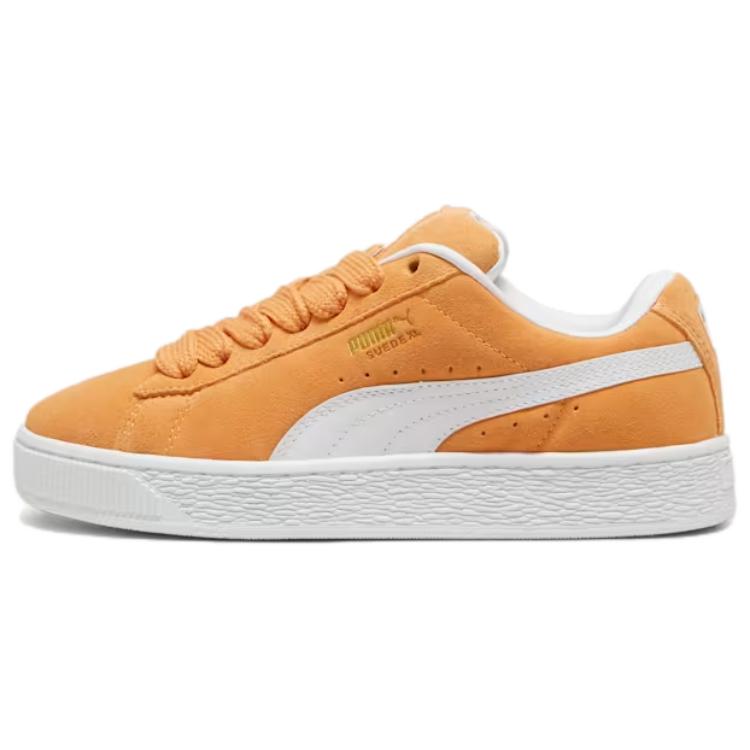 PUMA Non slip Lightweight Low Top Skateboard Shoes Unisex Brown Yellow