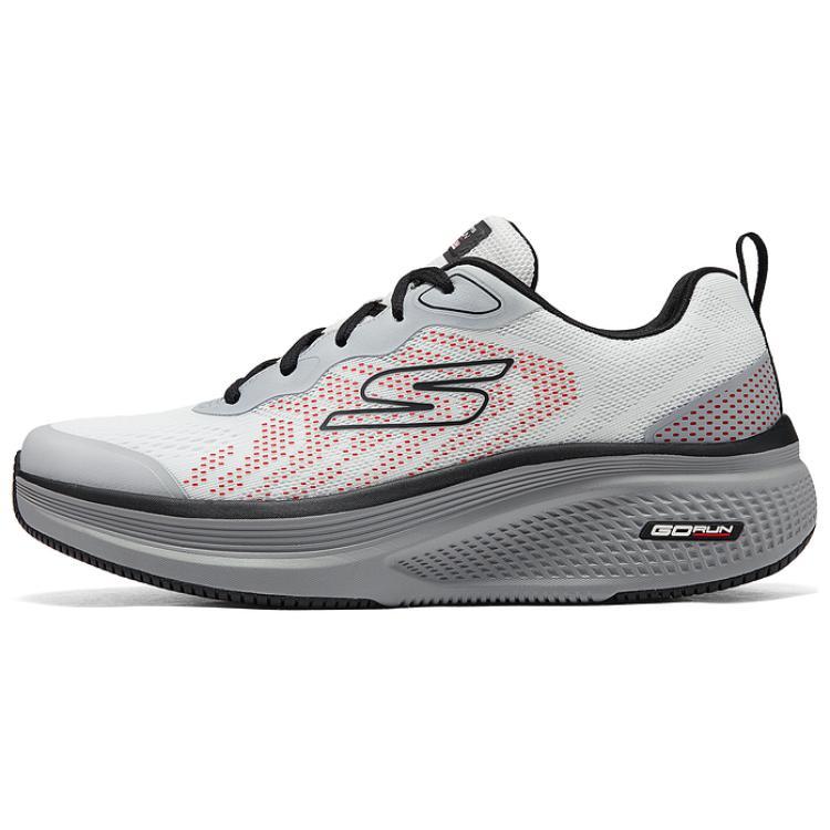 Skechers MEN'S GO Cushioning Breathable Low-Top Casual Running Shoes Men White Black
