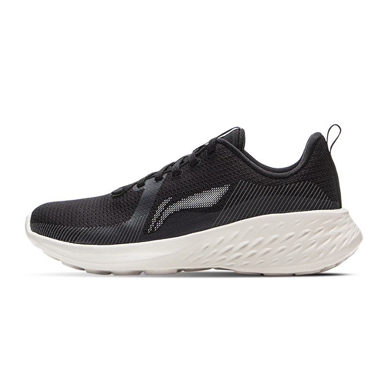 LiNing Cushioning Abrasion Resistant Lightweight Low Top Casual Running Shoes Women's Black