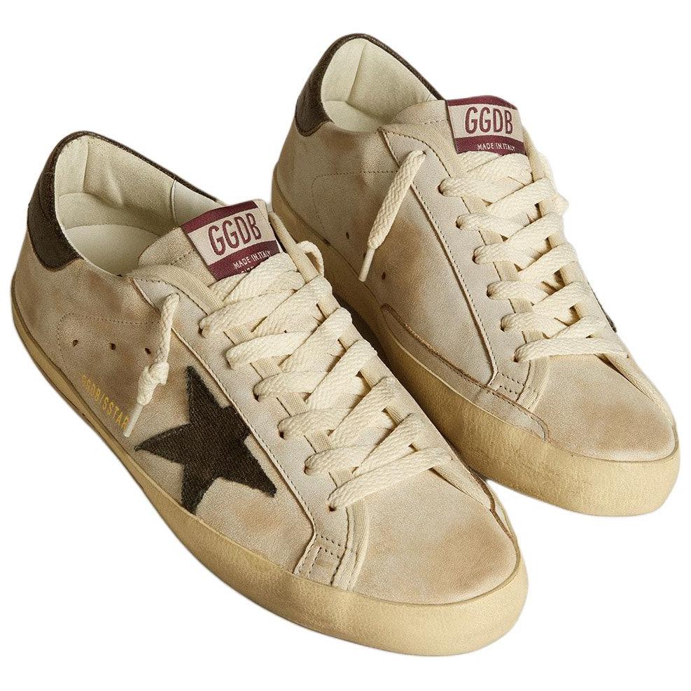 Golden Goose Super Star Low Top Skateboard Shoes Men's Beige