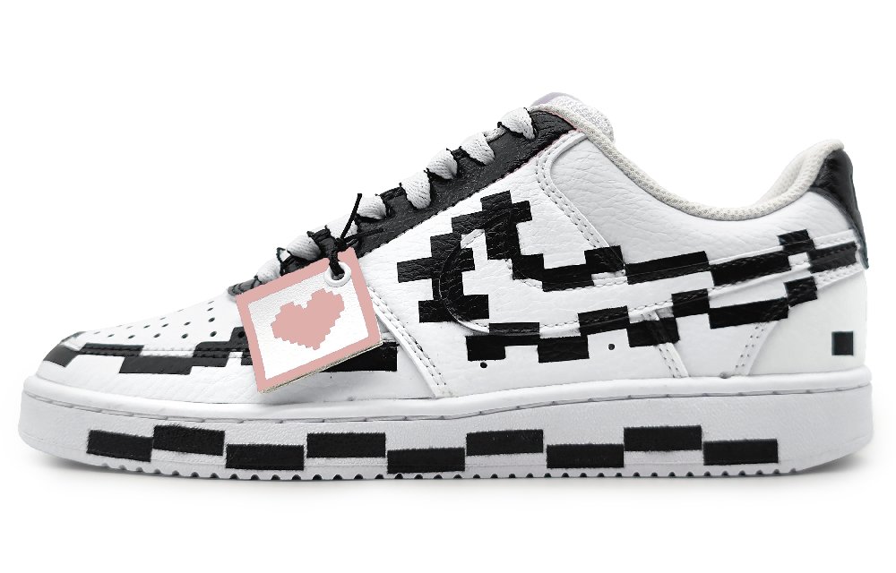 Nike Court Vision 1 Skateboard Shoes Men Low-Top White/Black