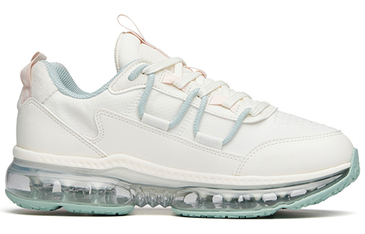 Anta Abrasion Resistant Low top Running Shoes Women's White Green