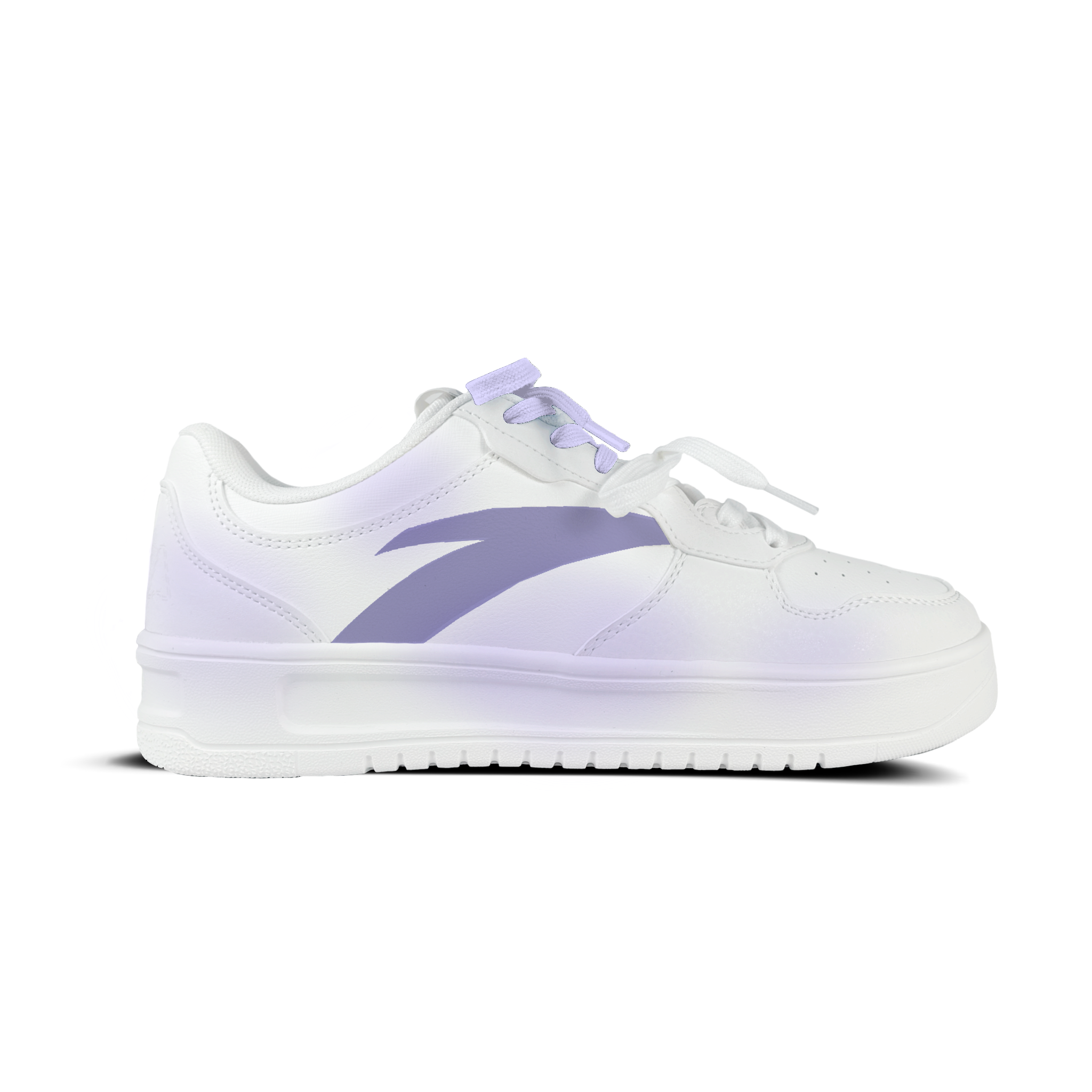 Anta Relaxed Shimmering Purple Butterfly Slip Resistant Skateboard Shoes Unisex