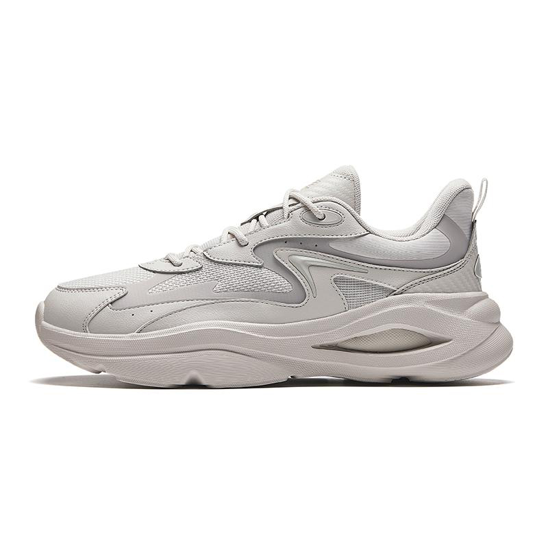 Anta Anti-Slip Wear-Resistant Low-Top Casual Running Shoes Men's Gray