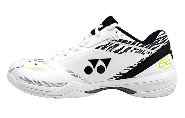 YONEX 65 3 Low-Top Badminton Shoes Men's Black White White Tiger Pattern