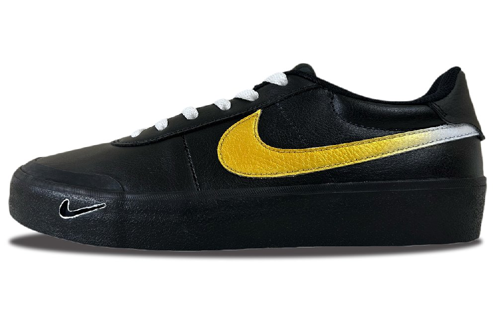 Nike Court Shot Abrasion Resistant Low Top Skateboard Shoes Unisex Black