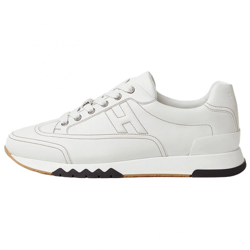 HERMES Trail Low Top Casual Shoes Men's White