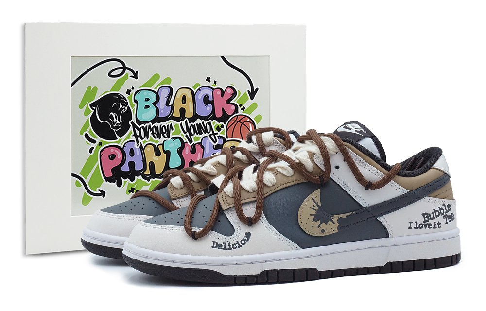 Nike Dunk Skateboard Shoes Women's Low-Top Black