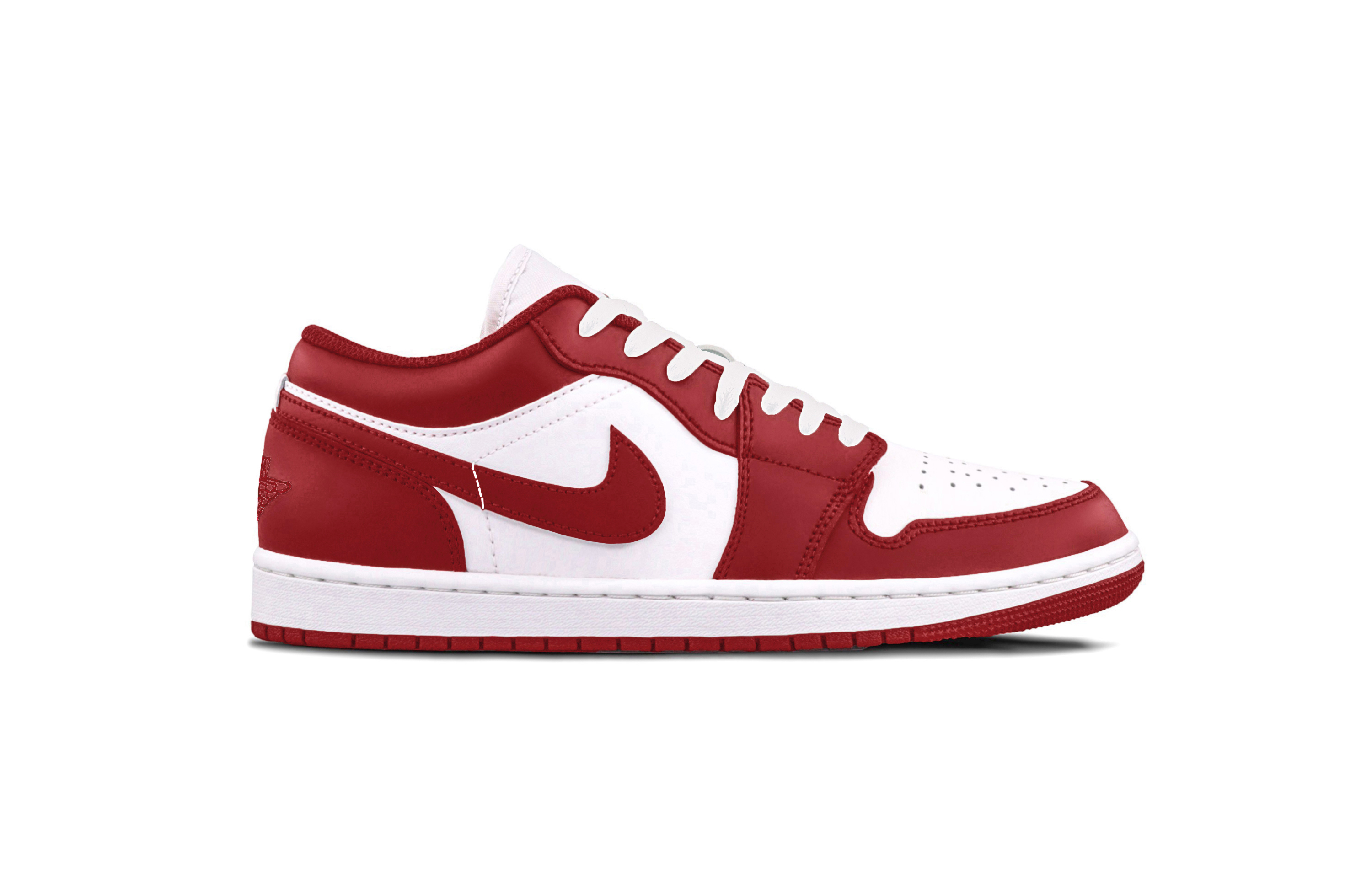 Jordan Air Jordan 1 Red Toe Cushioning, Wear Resistant Low top Vintage Basketball Shoes Unisex Red White купить в интернет-магазине Yoocart с быстрой доставкой по России.