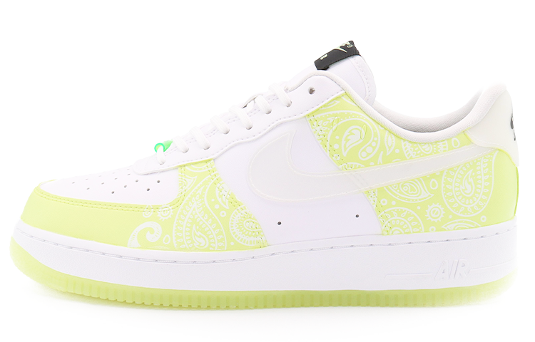 Nike Air Force 1 Low Non slip Lightweight Low Top Skateboard Shoes Women's White Green