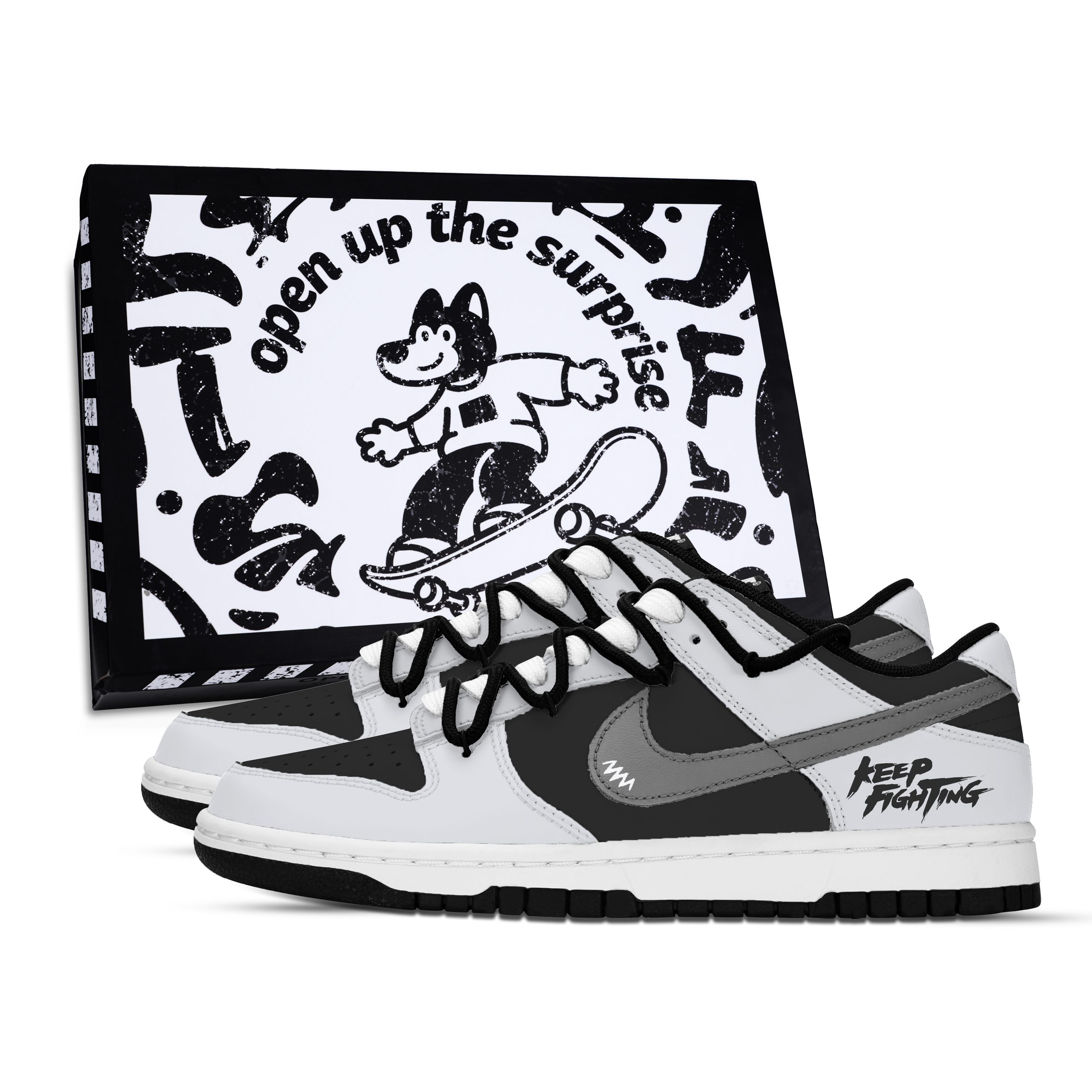 Nike Dunk Courage Without Boundaries Slip Resistant Abrasion Resistant Low top Skateboard Shoes Unisex