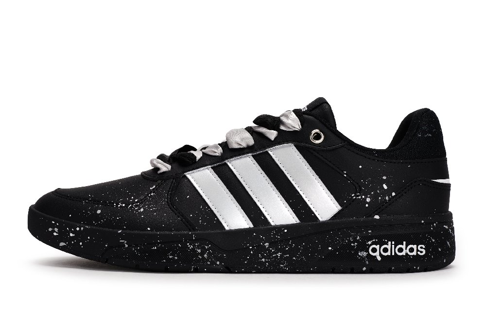 Adidas Neo Courtbeat Skateboard Shoes Unisex Low Top Black/Gray/Silver