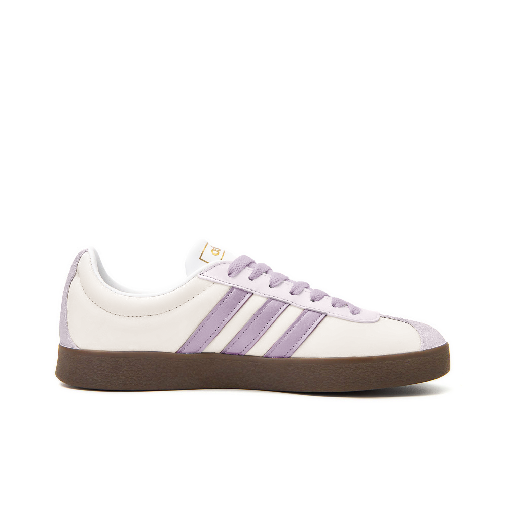 Adidas Neo VL Court 2.0 Half Cooked Cheese Small Flower Anti Slip Wear Resistant Low Top Skateboard Shoes Unisex Purple