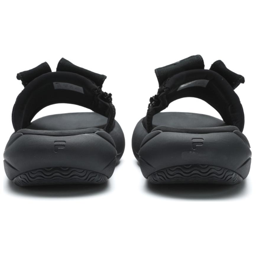FILA FUSION ZIP UP Slip-Resistant Abrasion-Resistant Slide Slippers Women's Black