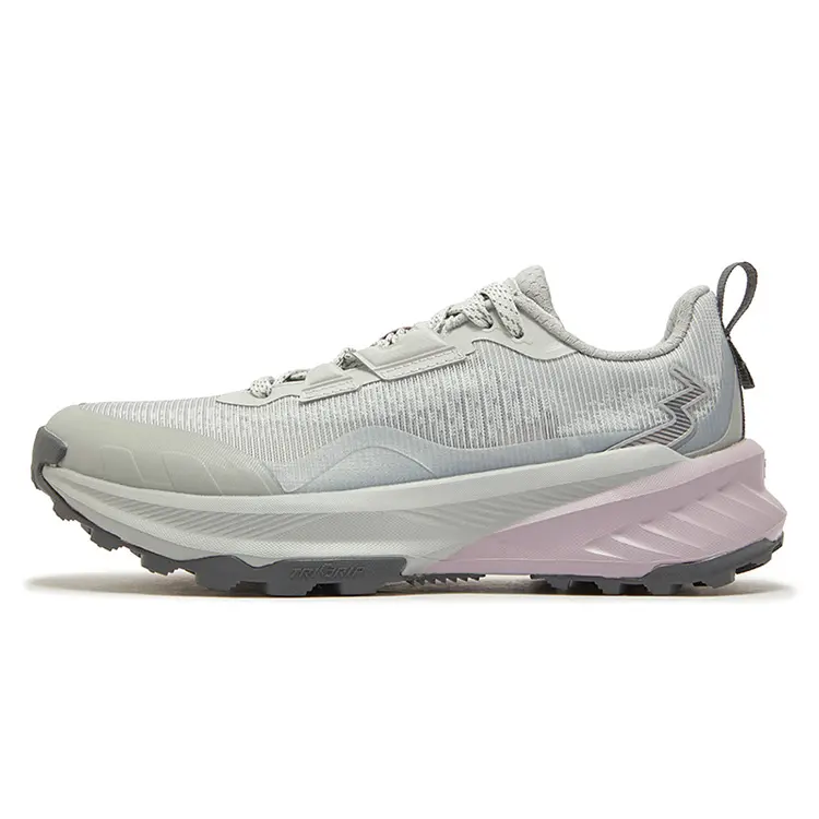 361° Anti Slip And Wear Resistant Breathable Low Top Running Shoes Women's Recycling Gray