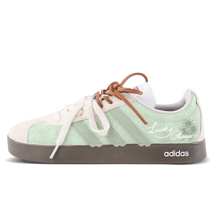 Adidas VL COURT 2.0 Cushioning, Wear Resistant Low Top Skateboard Shoes Unisex Green White