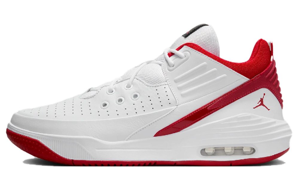 JORDAN Max Aura 5 White Gym Red