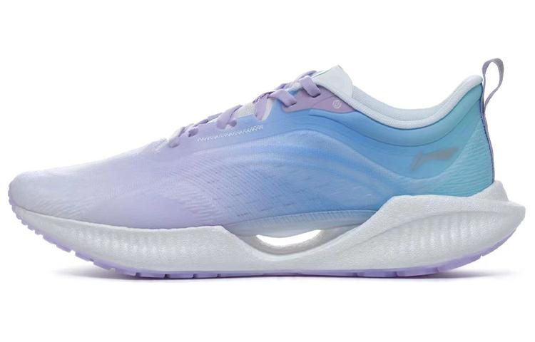 LiNing Super Light 19 Shock Absorbers Slip Resistant Abrasion Resistant Low top Running Shoes Men's Purple Blue