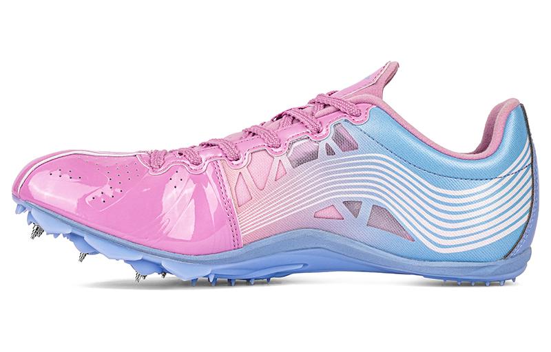 LiNing Cushioned Slip Resistant Abrasion Resistant Low Top Training Running Shoes Unisex Blue Pink