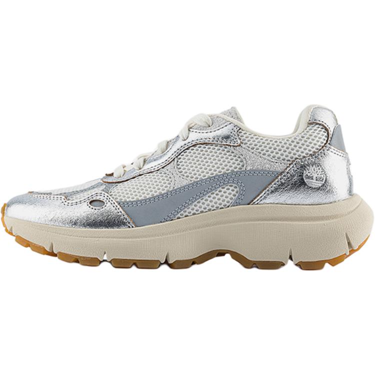 Timberland Breathable Lightweight Grip Low Top Mountaineering Hiking Shoes Women's Silver