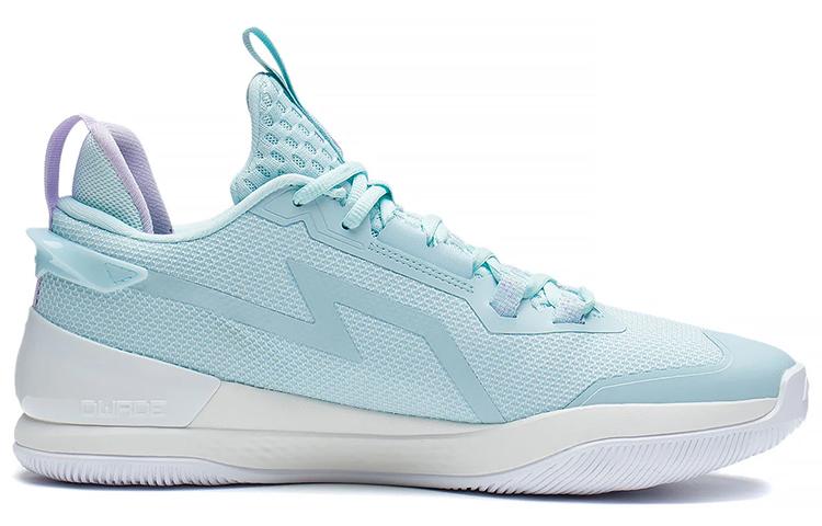 LiNing Flash 2.0 Abrasion Resistant Breathable Low Top Basketball Shoes Men's Light Ice Blue