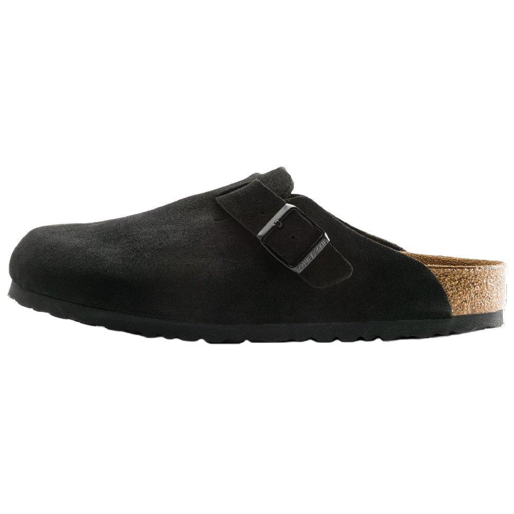 Birkenstock Boston Soft Footbed Suede 'Black'