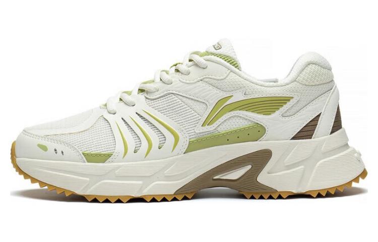 LiNing Pick Up The Light Durable Breathable Low-Top Running Shoes Women's White Green