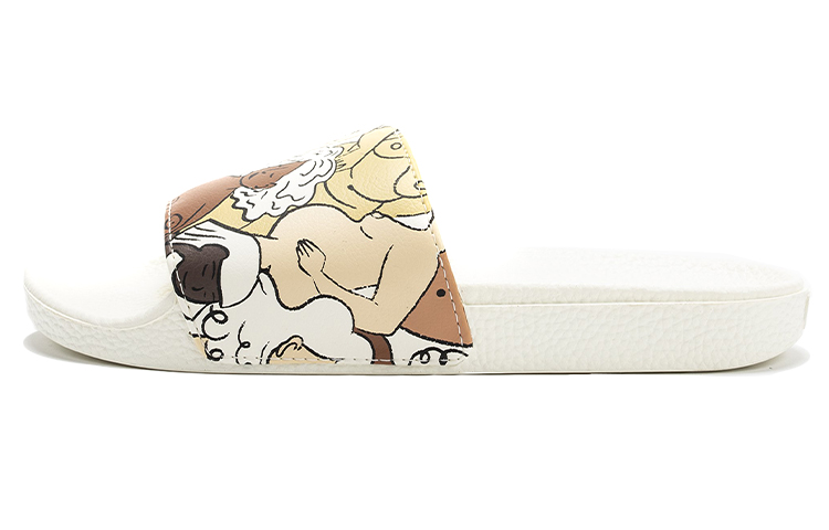 Vans CoppaFeel X Vans Slide On Slippers White Women's