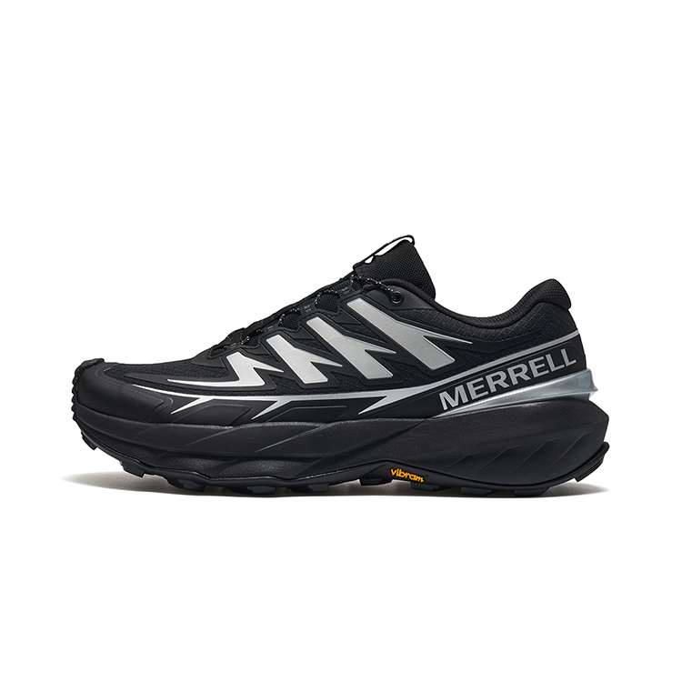 MERRELL VAST SKY Cushioning, Slip Resistant, Abrasion Resistant, Breathable Low Top Outdoor Shoes Unisex Black Silver