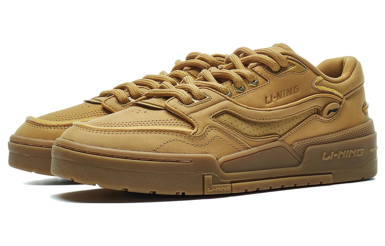 LiNing 001 BTC Prm Slip Resistant Low Top Skateboard Shoes Men's Yellow Brown купить в интернет-магазине Yoocart с быстрой доставкой по России.
