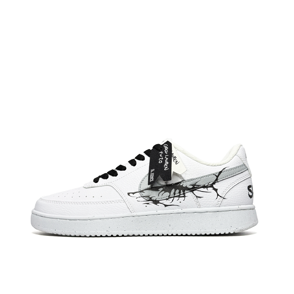Nike Court Vision 1 Low top Skateboard Shoes Men's White