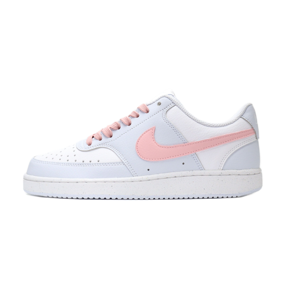 Nike Court Vision Anti-Slip Wear-Resistant Low-Top Skateboard Shoes Women's White Blue Pink