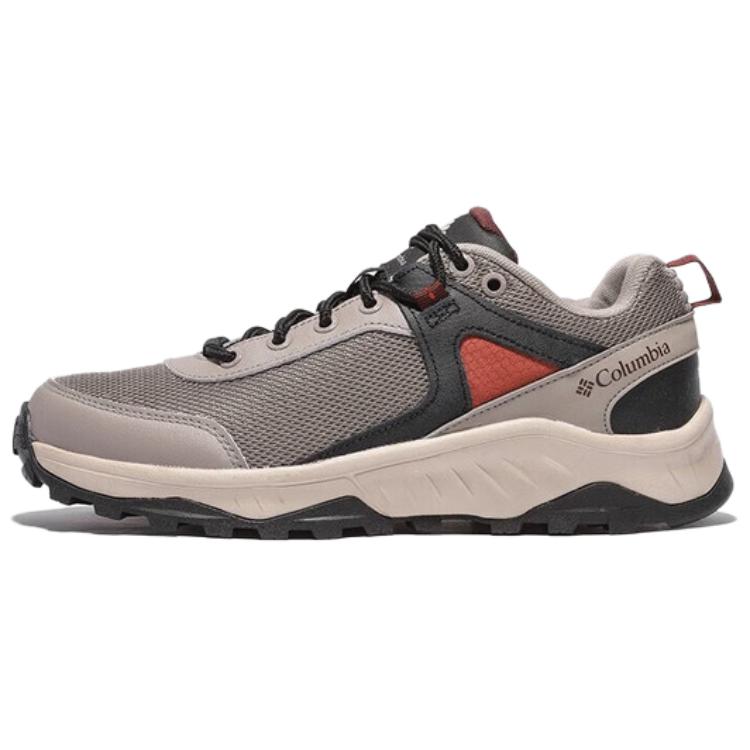 Columbia Trailstorm Ascend Cushioning Wear-Resistant Low-Top Trekking Shoes Men's Gray Umber Orange