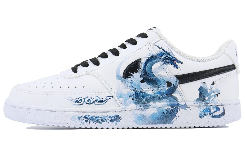 Nike Court Vision 1 Icebreaker SDS Low top Skateboard Shoes Women's White Blue