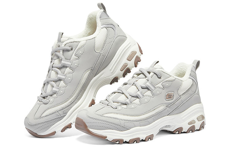 Skechers D'lites looking Glass Marathon Running Shoes 'Grey White Brown' Women's купить в интернет-магазине Yoocart с быстрой доставкой по России.