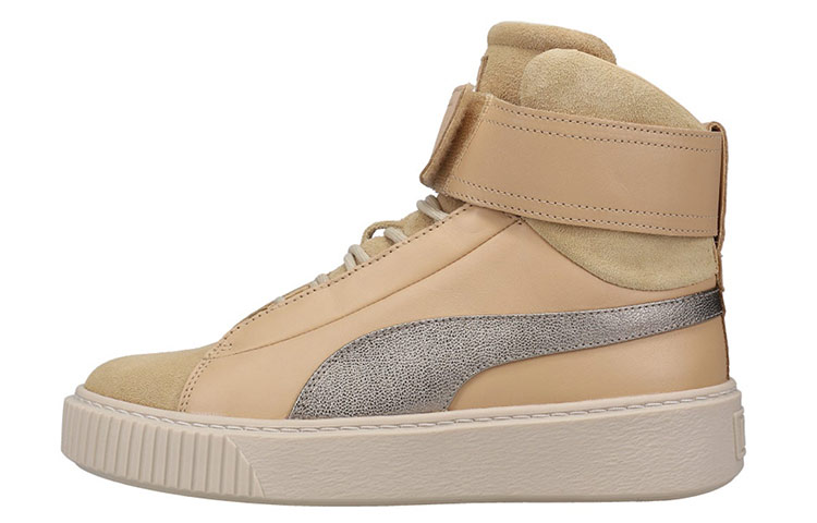 PUMA Basket Platform Mid Premium 'Tan' Women's