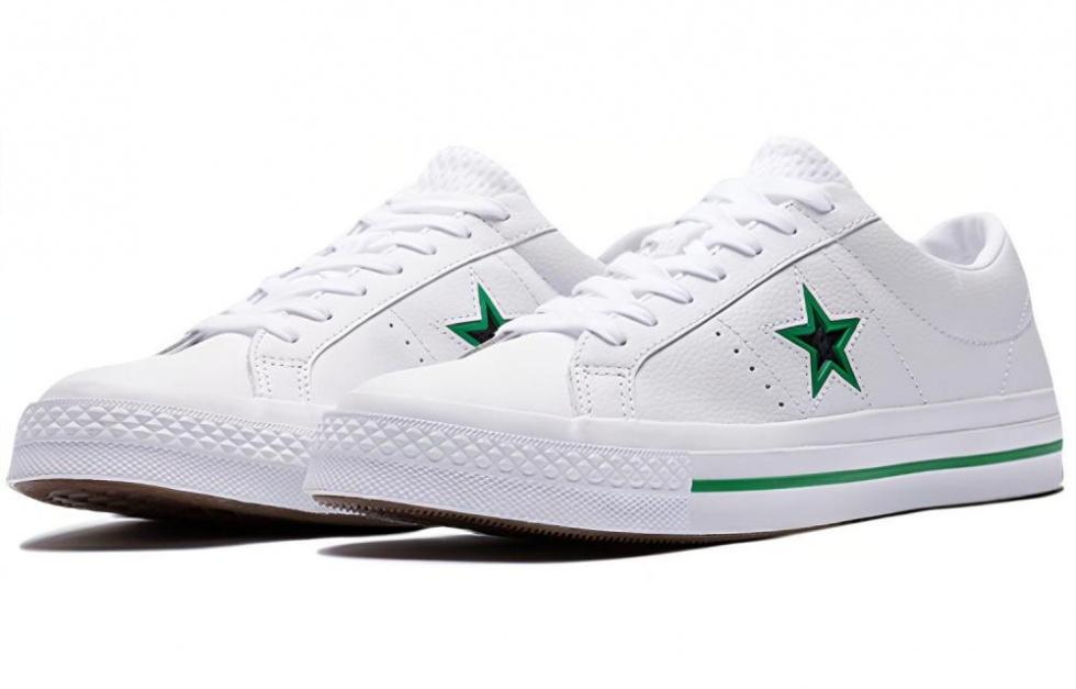 Converse One Star Ox Leather White/Green Original Style купить в интернет-магазине Yoocart с быстрой доставкой по России.
