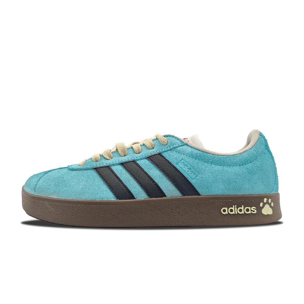 Adidas Neo VL Court Lifestyle Sea Breeze Blue Shadow Slip Resistant Low Top Skateboard Shoes Unisex Blue Black