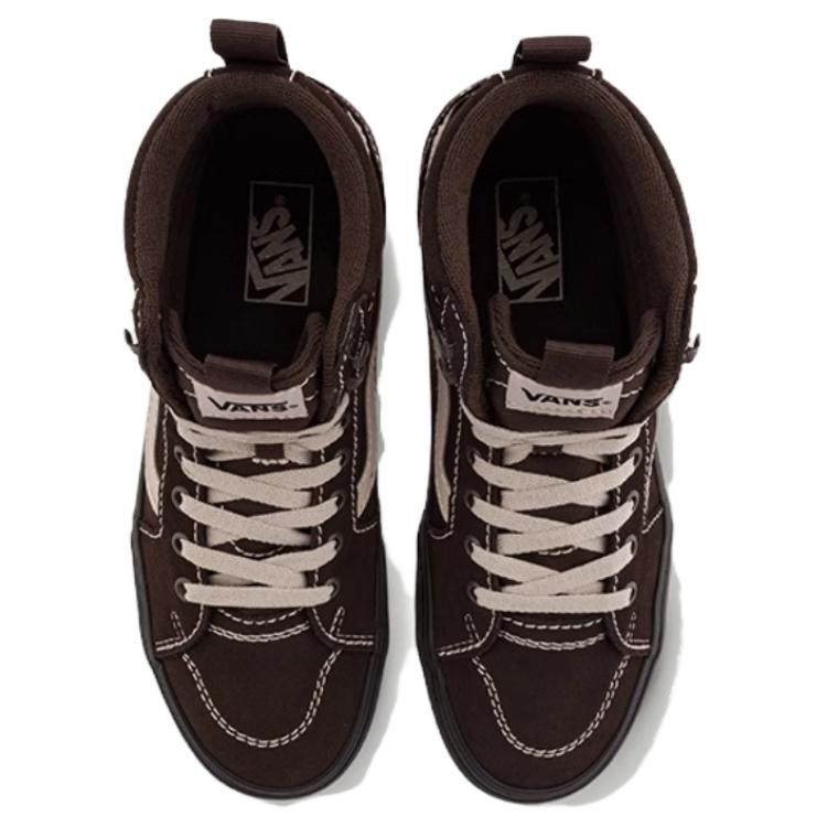 Vans High Top Skateboard Shoes Men's Dark Umber