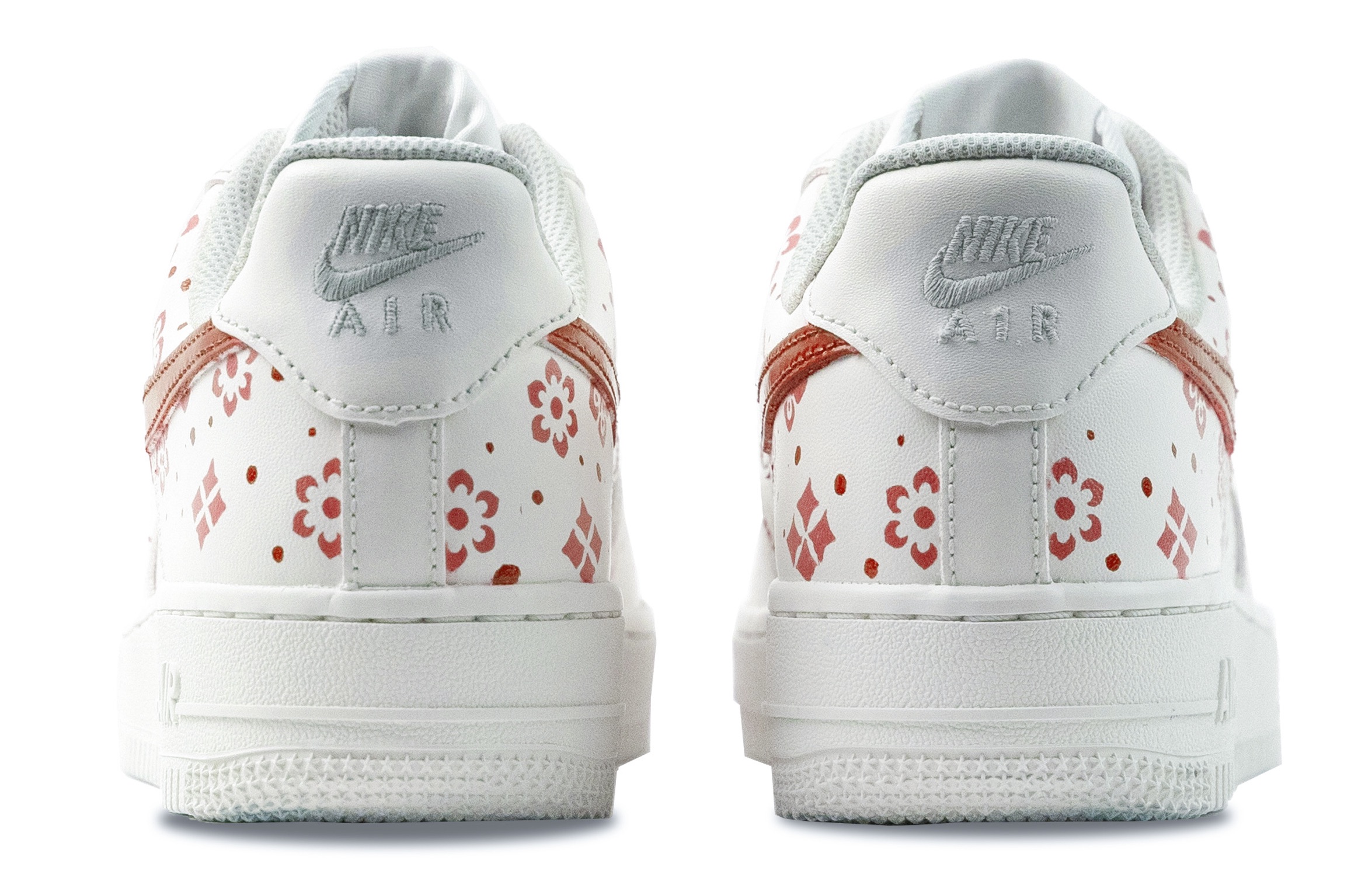 Nike Air Force 1 Red Flower Stationery Abrasion Resistant Low top Skateboard Shoes Unisex White Red купить в интернет-магазине Yoocart с быстрой доставкой по России.