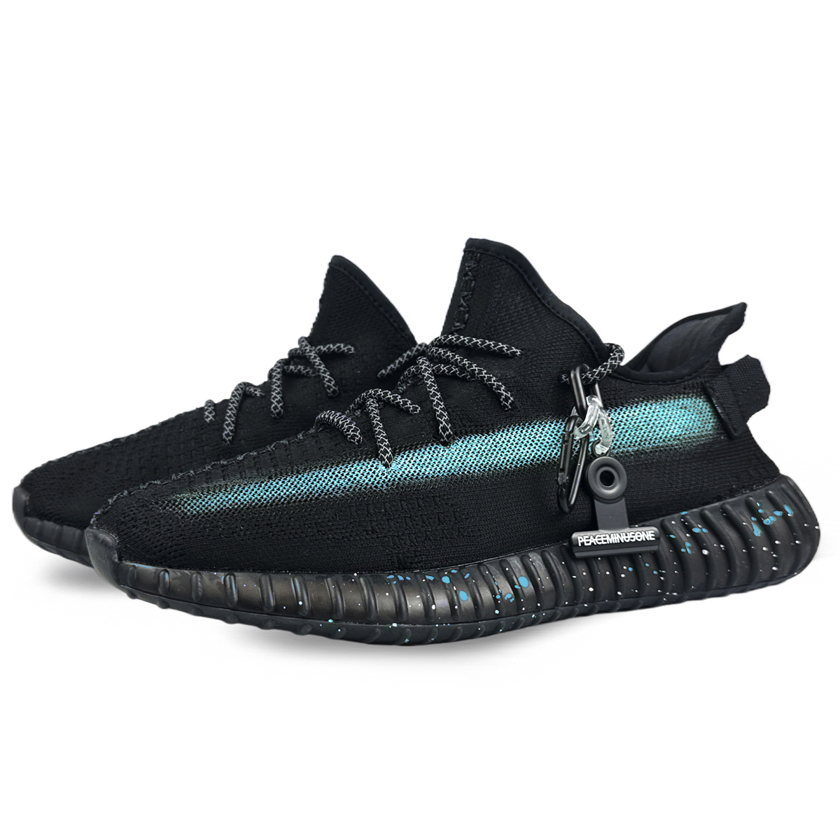 Adidas Originals Yeezy Boost 350 V2 Low Top Casual Shoes Unisex Black Blue купить в интернет-магазине Yoocart с быстрой доставкой по России.