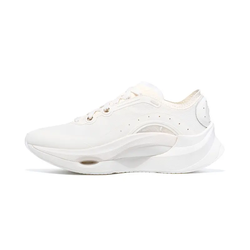 LI NING 1990 Classic Collection Abrasion Resistant Rebound Low Top Casual Shoes Women's Ecru