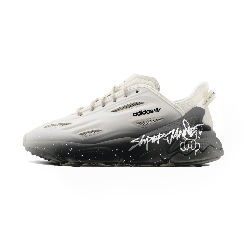 Adidas Originals Ozweego Celo Chuangyi Abrasion Resistant Low Top Casual Shoes Unisex Beige White Black