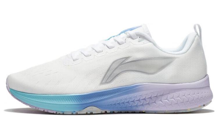 LiNing Red Hare 5 Abrasion Resistant Breathable Low Top Running Shoes Women's Mist White