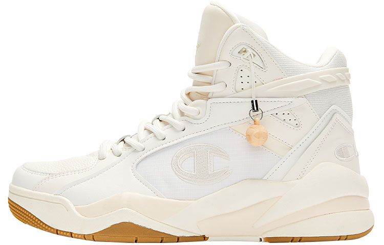 Champion Basketball Shoes Women's High top Milk White