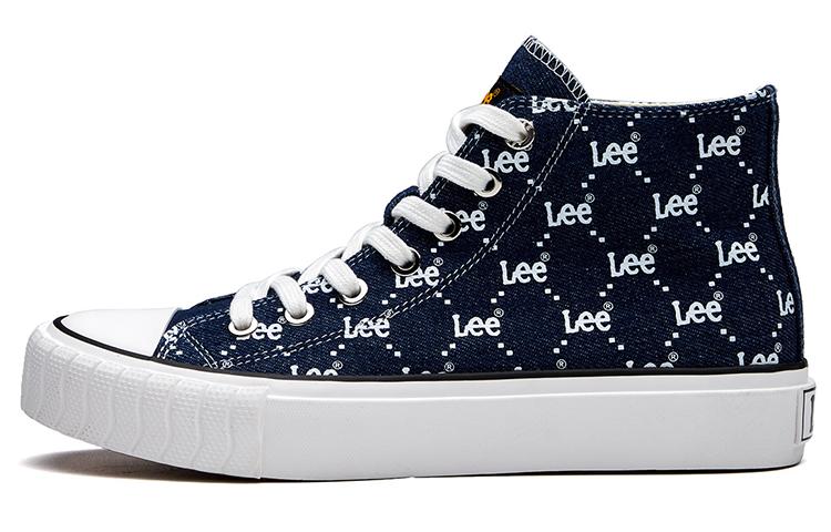 Lee Breathable Lightweight Balance High-Top Canvas Shoes Unisex Dark Blue