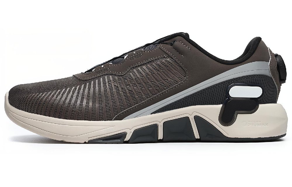 FILA Fluid 4 Falcon Anti-Slip And Wear-Resistant Coverage Support Low-Top Fitness Shoes Men's Gray Black